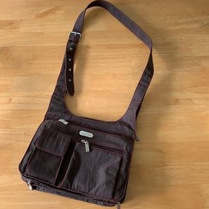 Bagalini bag brown with red stiching